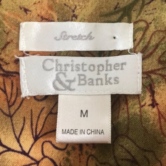 {Christopher&Banks} Fall Leaf Print Jacket - Picture 6 of 7